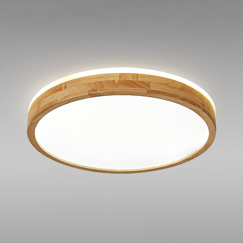 Minimalist Wooden Led Ceiling Mount Fixture