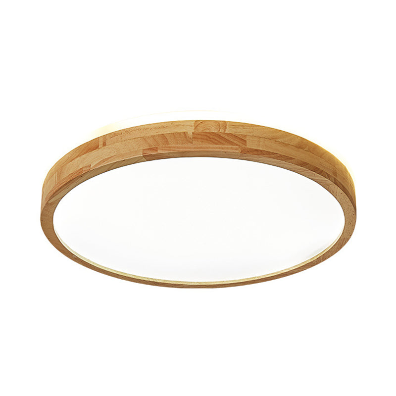 Minimalist Wooden Led Ceiling Mount Fixture