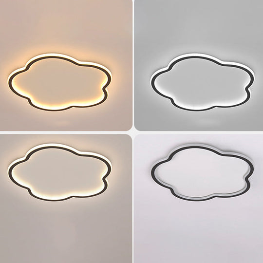 Modern Led Metal Flush Mount Ceiling Light Fixture For Flower Bedroom Illumination