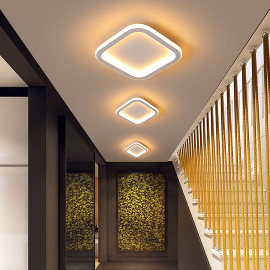 Modern Metal Geometric Led Ceiling Light Fixture | Flush Mount