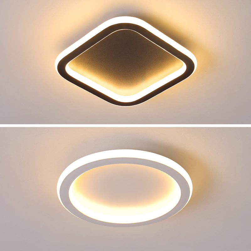 Modern Metal Geometric Led Ceiling Light Fixture | Flush Mount