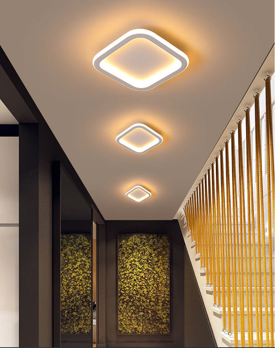 Modern Metal Geometric Led Ceiling Light Fixture | Flush Mount