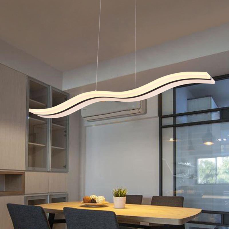 Modern Style Led Island Pendant Light With Acrylic Shade