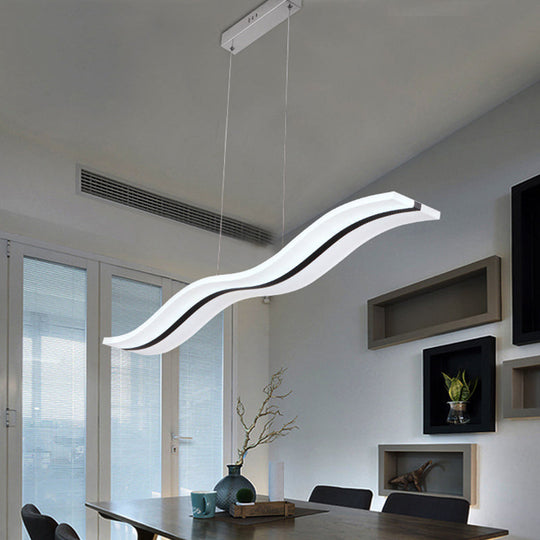 Modern Style Led Island Pendant Light With Acrylic Shade