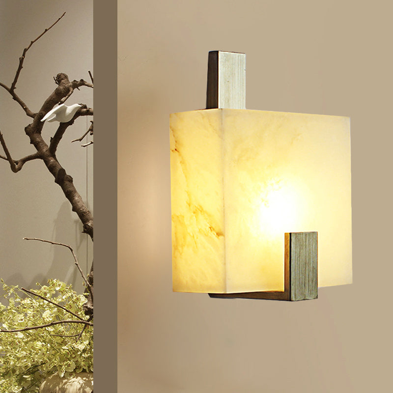 Marble Flush Wall Sconce - Colonial Led Lighting In Gold/Black