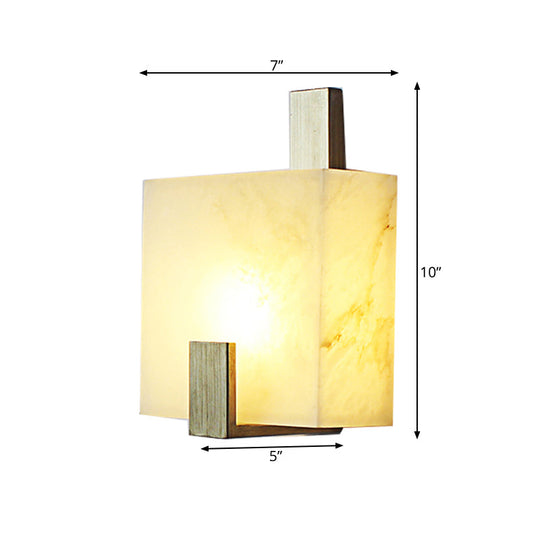 Marble Flush Wall Sconce - Colonial Led Lighting In Gold/Black