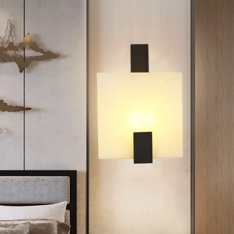 Marble Flush Wall Sconce - Colonial Led Lighting In Gold/Black