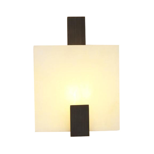 Marble Flush Wall Sconce - Colonial Led Lighting In Gold/Black