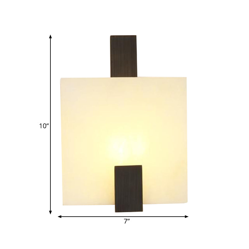 Marble Flush Wall Sconce - Colonial Led Lighting In Gold/Black