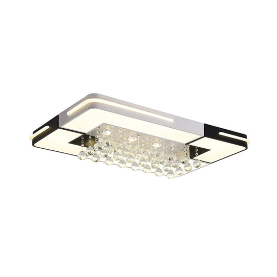 Led Ceiling Light With Crystal Ball Accent And Stepless Dimming Available In 3 Sizes White/3 Color