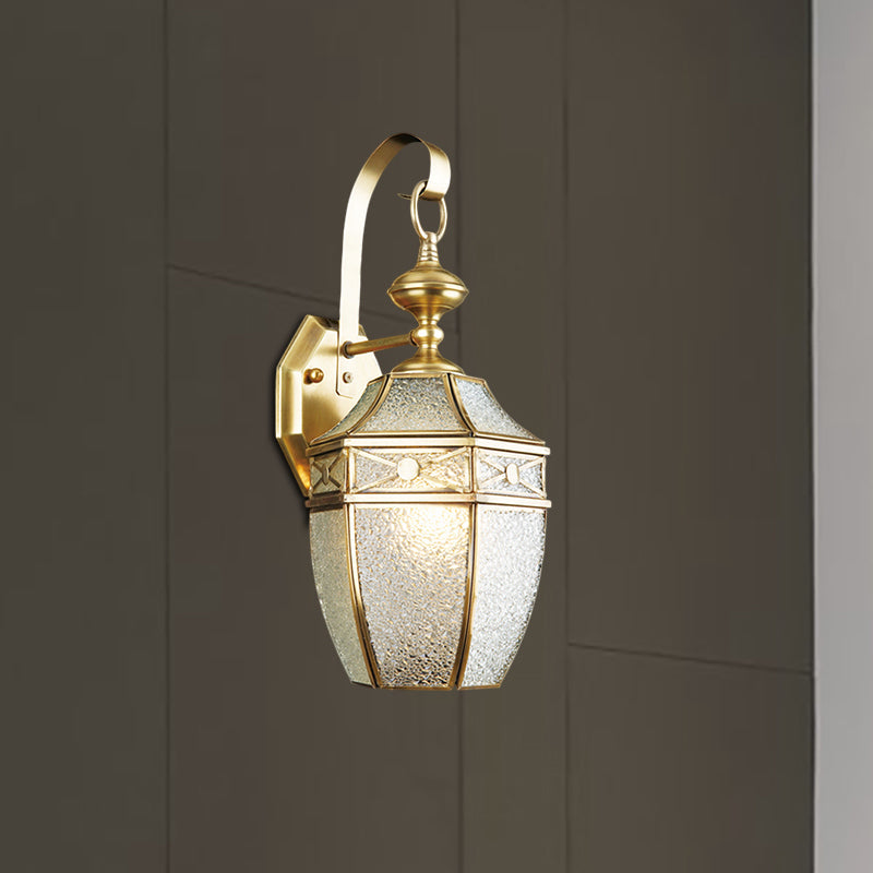 Brass Lantern Wall Sconce Light For Outdoors