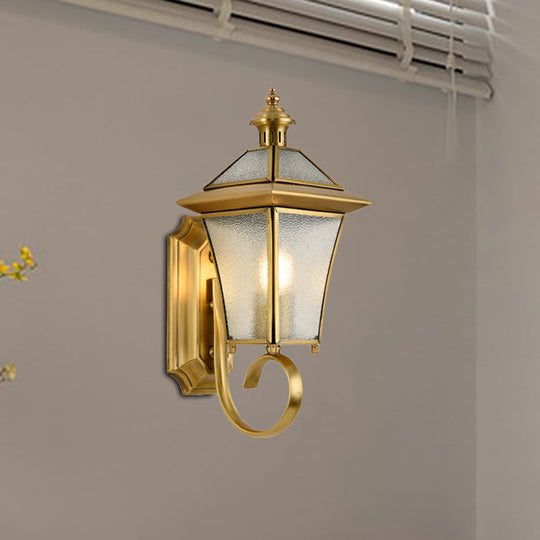 Birdcage Metal Wall Sconce - Traditional Brass Foyer Light Fixture (14/15 H 1 Bulb) / 14