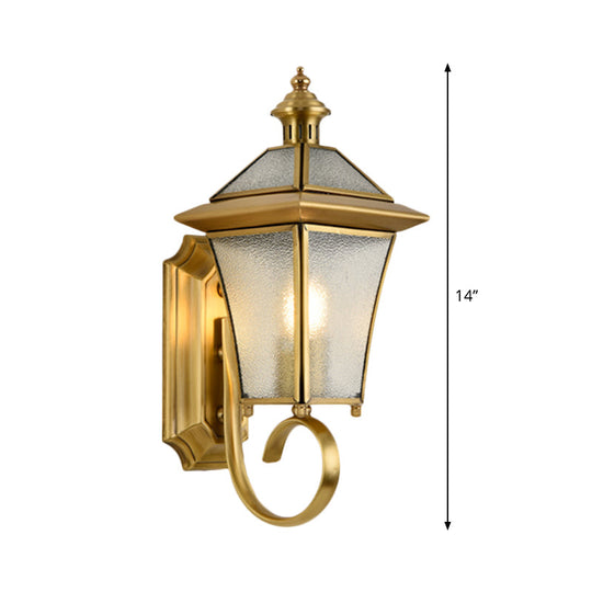 Birdcage Metal Wall Sconce - Traditional Brass Foyer Light Fixture (14/15 H 1 Bulb)