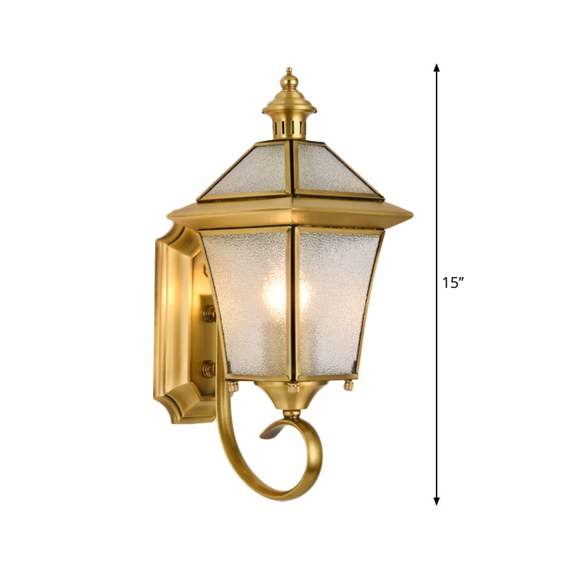 Birdcage Metal Wall Sconce - Traditional Brass Foyer Light Fixture (14/15 H 1 Bulb)