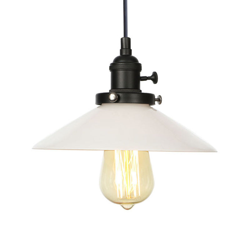 Vintage Style Hanging Pendant Lamp - Height Adjustable Conic Restaurant Lighting