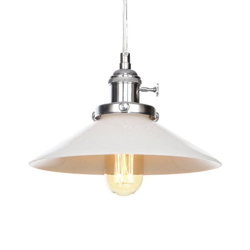 Vintage Style Hanging Pendant Lamp - Height Adjustable Conic Restaurant Lighting