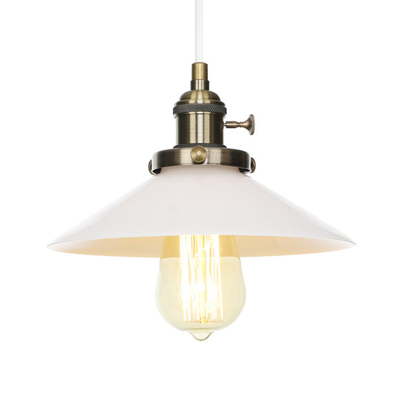 Vintage Style Hanging Pendant Lamp - Height Adjustable Conic Restaurant Lighting