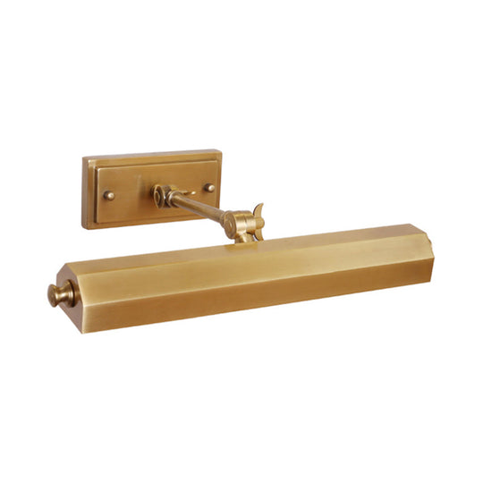 Traditional Brass Wall Sconce For Bathroom - Adjustable 2-Light Vanity Lamp