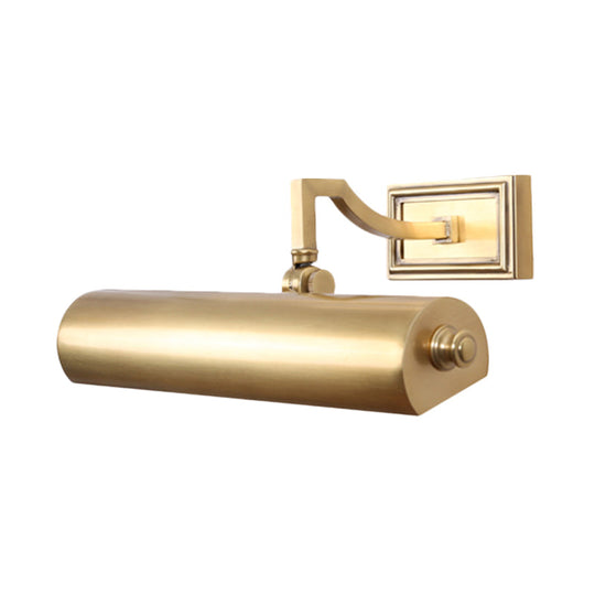 Gold/Black Bathroom Vanity Wall Light - Traditional Linear Fixture With 2 Bulbs