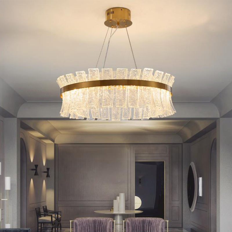 Modern Crystal Led Brass Chandelier For Living Room Ceiling