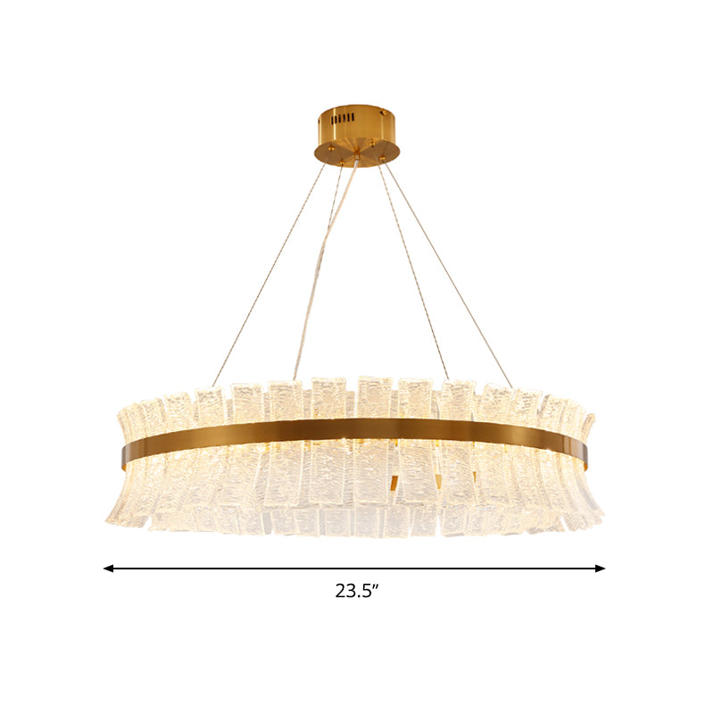 Modern Crystal Led Brass Chandelier For Living Room Ceiling