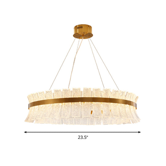 Modern Crystal Led Brass Chandelier For Living Room Ceiling