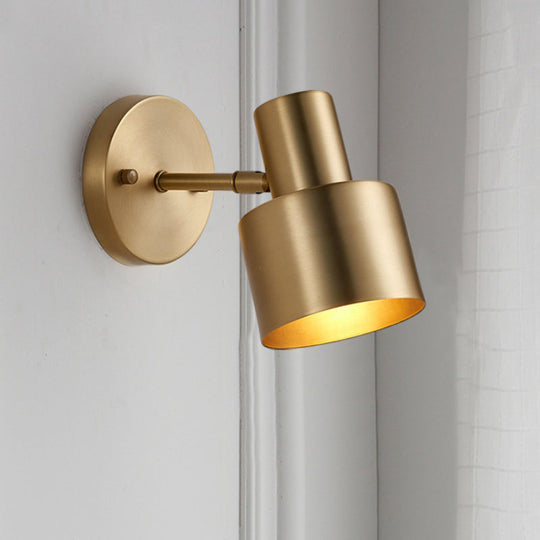 Brass Vanity Wall Light With Led Bulbs - Traditional Sconce Fixture For Bathroom