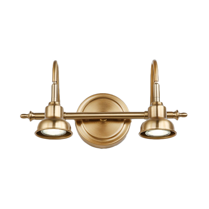 Brass Linear Led Vanity Sconce - Traditional 2/3/4-Light Bathroom Lighting