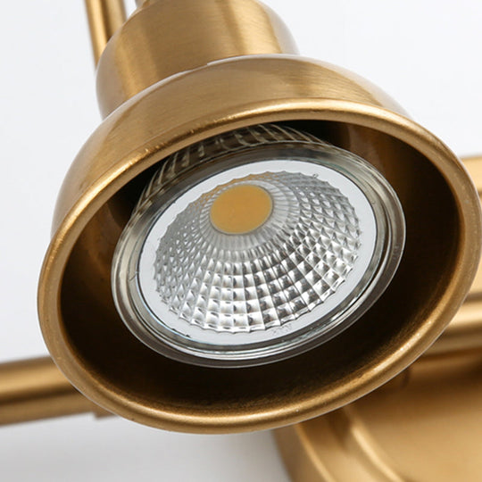 Brass Linear Led Vanity Sconce - Traditional 2/3/4-Light Bathroom Lighting