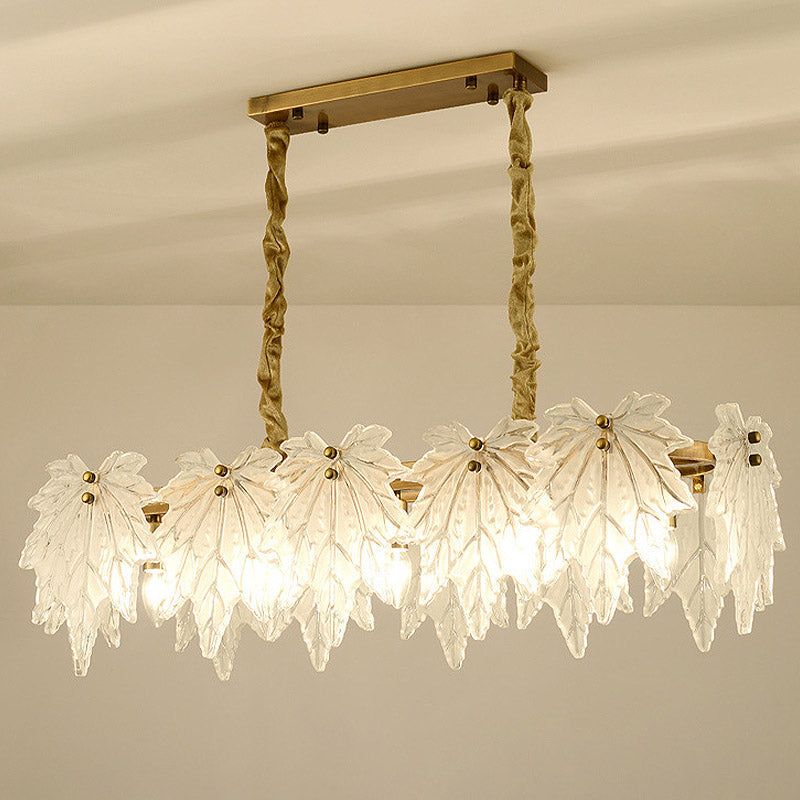 Modern White Glass Pendant Light With 5 Led Heads For Dining Room