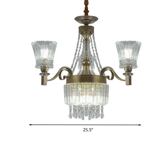 Sputnik Crystal Chandelier - Contemporary Ceiling Light With 11/13/15 Satin Brass Heads 37.5/40.5/41