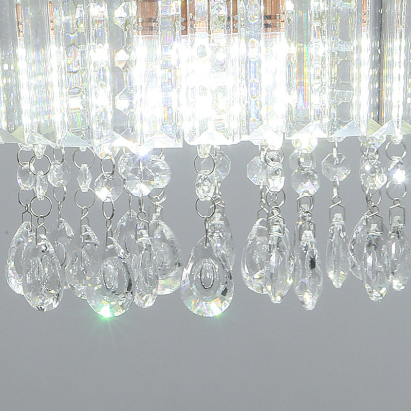 Sputnik Crystal Chandelier - Contemporary Ceiling Light With 11/13/15 Satin Brass Heads 37.5/40.5/41