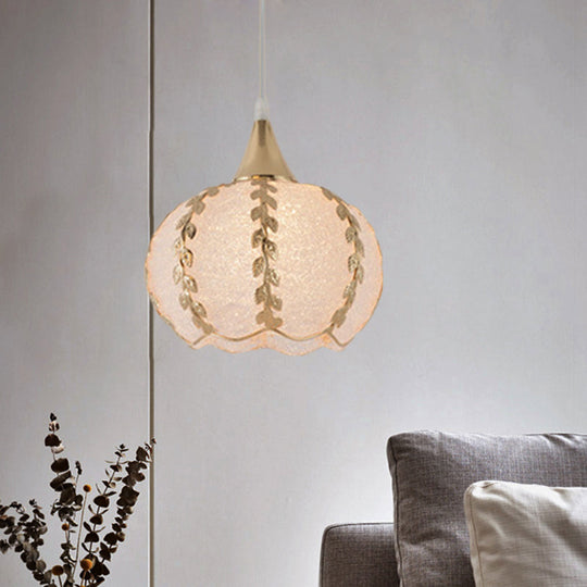 White Hanging Pendant Lamp For Dining Room - Traditional Plastic Dome/Drum/Wide Flare Suspension 1