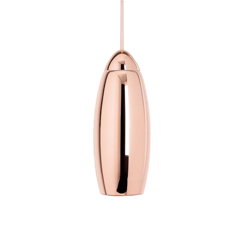 Contemporary Copper Pendant Ceiling Light With Mirror Glass Shade