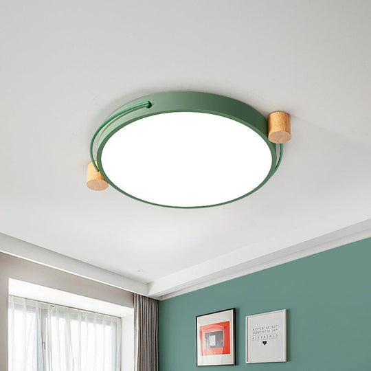 Minimalist Oval LED Ceiling Mount Light in 3 Colors, 3 Lengths - Perfect for Bedrooms!