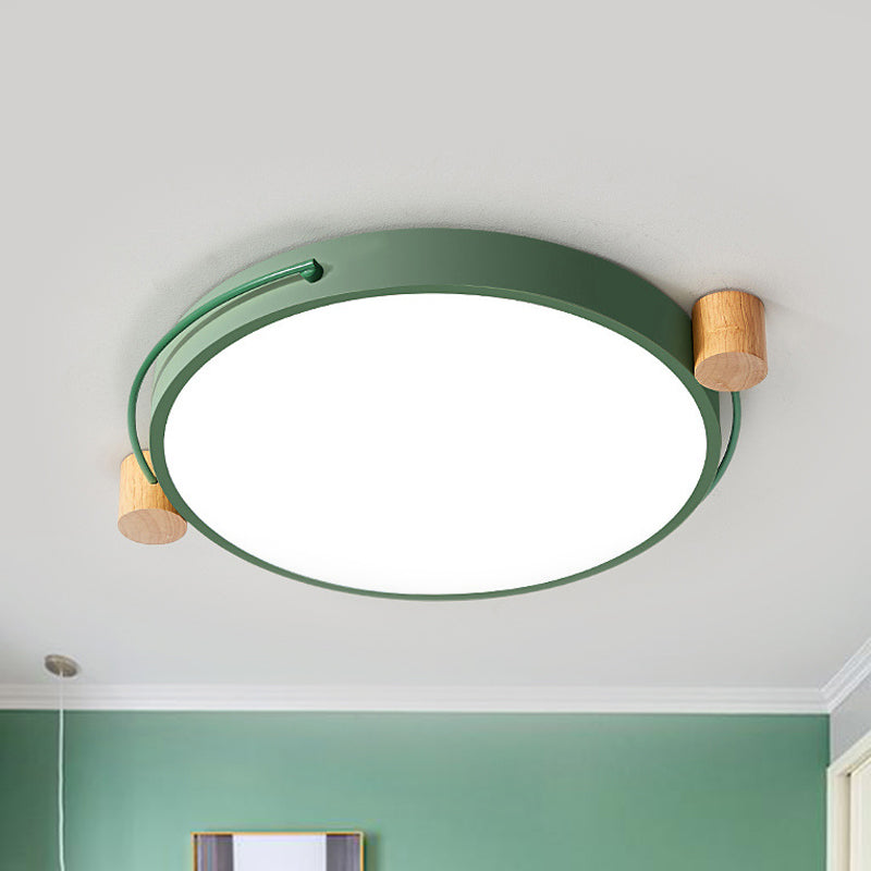 Minimalist Oval LED Ceiling Mount Light in 3 Colors, 3 Lengths - Perfect for Bedrooms!