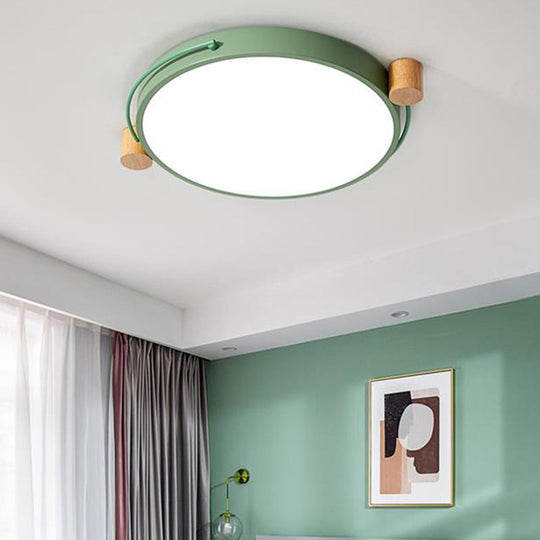 Minimalist Oval LED Ceiling Mount Light in 3 Colors, 3 Lengths - Perfect for Bedrooms!