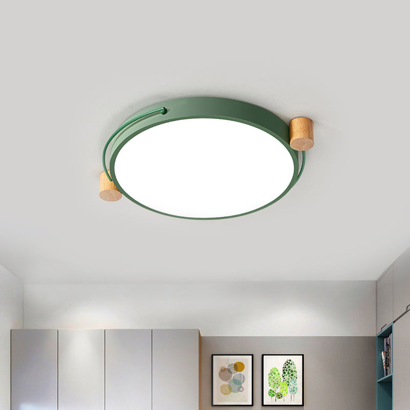 Minimalist Oval LED Ceiling Mount Light in 3 Colors, 3 Lengths - Perfect for Bedrooms!