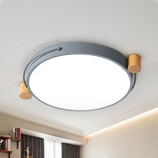 Minimalist Oval LED Ceiling Mount Light in 3 Colors, 3 Lengths - Perfect for Bedrooms!