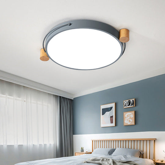 Minimalist Oval LED Ceiling Mount Light in 3 Colors, 3 Lengths - Perfect for Bedrooms!