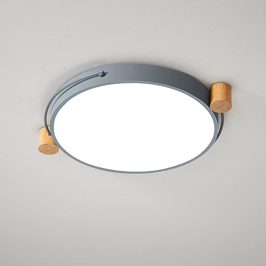 Minimalist Oval LED Ceiling Mount Light in 3 Colors, 3 Lengths - Perfect for Bedrooms!