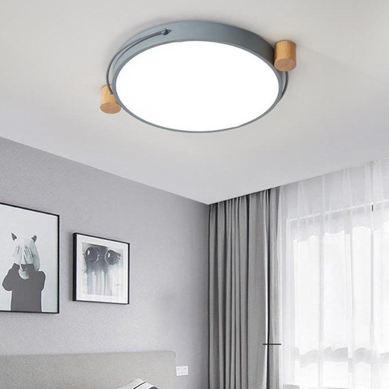 Minimalist Oval LED Ceiling Mount Light in 3 Colors, 3 Lengths - Perfect for Bedrooms!