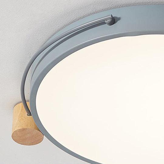 Minimalist Oval LED Ceiling Mount Light in 3 Colors, 3 Lengths - Perfect for Bedrooms!