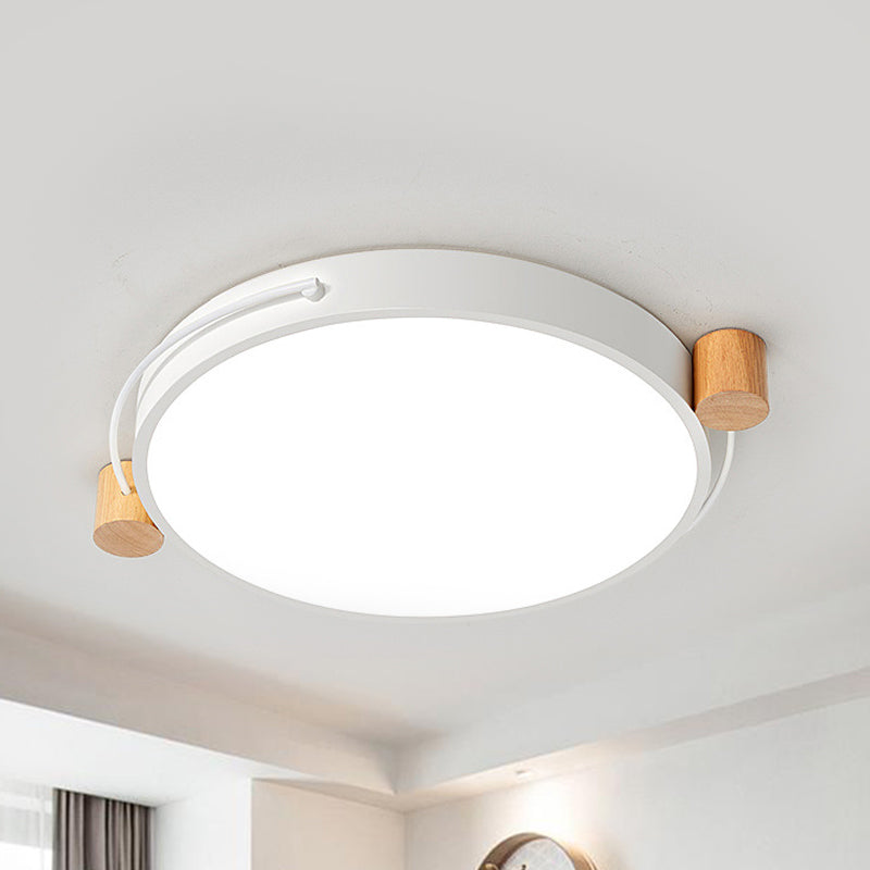 Minimalist Oval LED Ceiling Mount Light in 3 Colors, 3 Lengths - Perfect for Bedrooms!