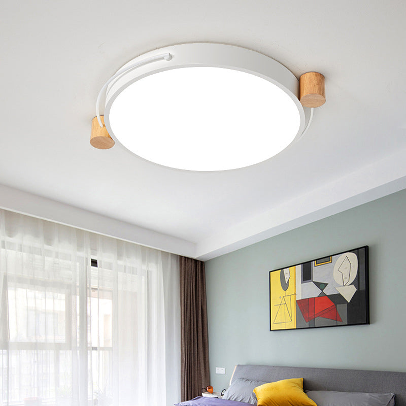 Minimalist Oval LED Ceiling Mount Light in 3 Colors, 3 Lengths - Perfect for Bedrooms!