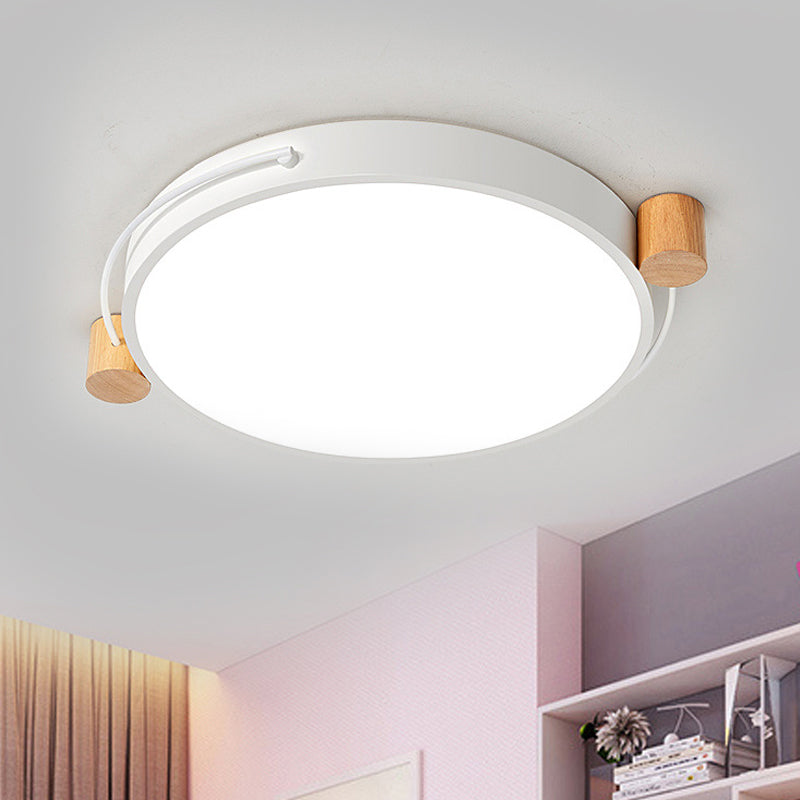 Minimalist Oval LED Ceiling Mount Light in 3 Colors, 3 Lengths - Perfect for Bedrooms!