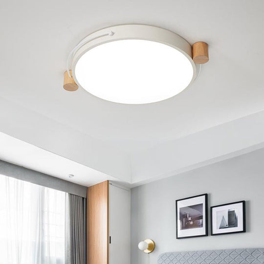 Minimalist Oval LED Ceiling Mount Light in 3 Colors, 3 Lengths - Perfect for Bedrooms!