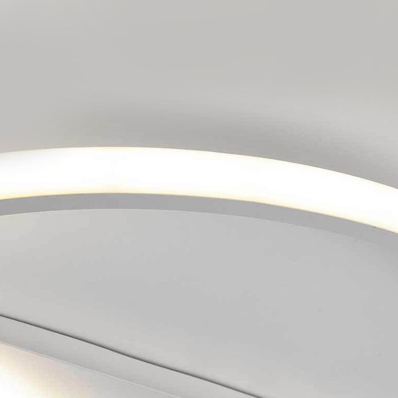 Round LED Ceiling Lamp in Multiple Colors: Simple Aluminum Flush Mount Fixture