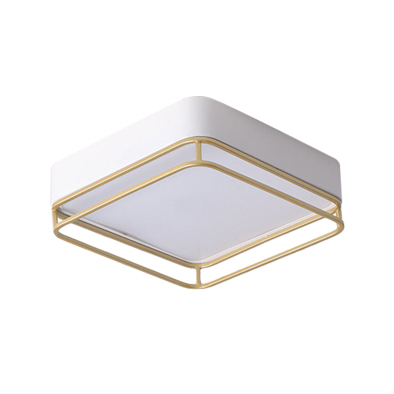 Contemporary Square LED Flush Mount Ceiling Light in Warm/White/3 Color Options