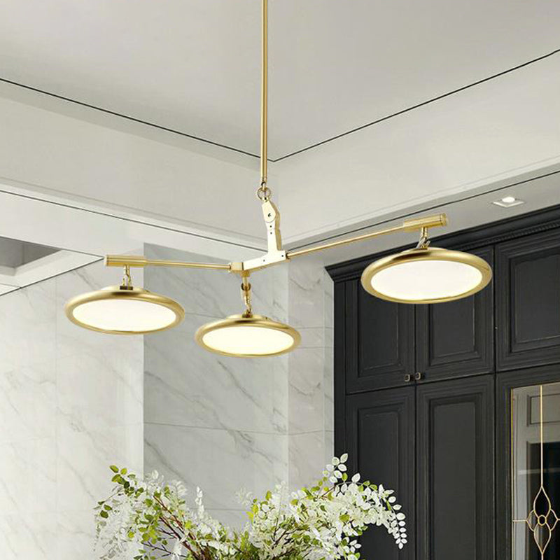 Gold Branch Chandelier Light Fixture - Modern Pendant Light Kit with 3/5 Heads in Warm/White Light